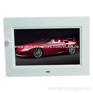 7-inch digital photo frames with video playback and human body IR sensorNew